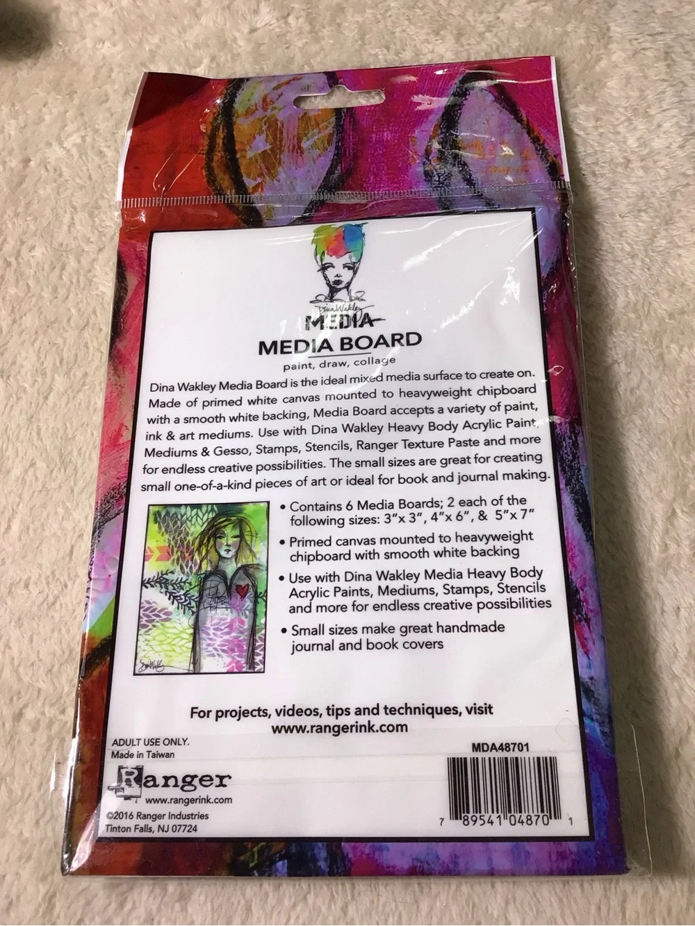 Media Board - Canvas Boards - White